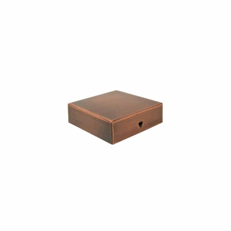 Nuvo Iron 4In. X 4In. Low Profile Eazy-Cap Copper, Fits over 4in x 4in nominal posts PCP24COP